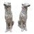 Vintage Pair of Italian Life Size Borzoi Wolfhound Dogs For Sale