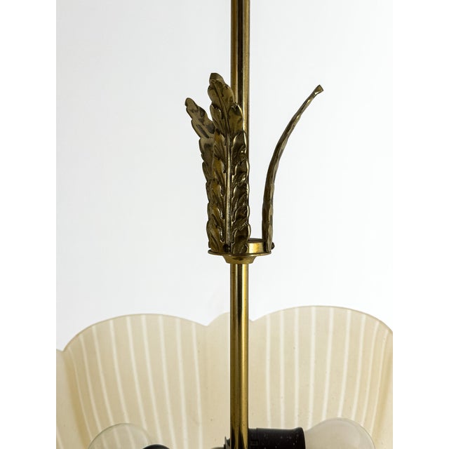 Swedish Brass Ceiling Lamp, 1940s For Sale - Image 3 of 13