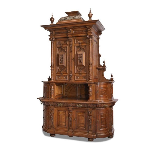 Buffet cabinet from Belgium/the Netherlands, circa 1870–1880, Neo-Renaissance style, likely castle furniture,...