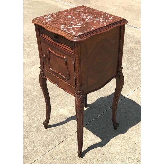 Antique French Marble Top Night Stand Chairish
