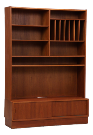 Mid-Century Danish Teak Bookcase by Poul Hundevad