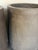 Early 21st Century Pair of Monumental Cylinder Planters - Brutalist Bullet Form - Dark Slate For Sale - Image 5 of 12