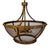 Aged Vintage Iron Mesh Bowl Chandelier For Sale In Los Angeles - Image 6 of 9