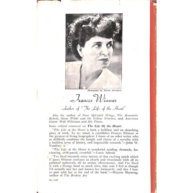 1940s "The Life of the Heart: George Sand and Her Times" 1945 Winwar, Frances For Sale - Image 5 of 10