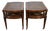 1930s Weiman Regency Mahogany & Leather Top Pair of Side Tables / End Tables For Sale