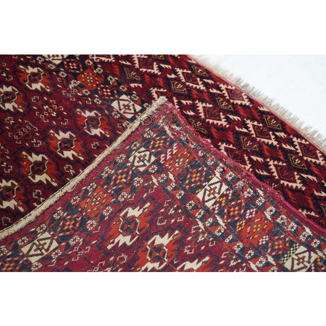 Antique Turkmen Rug 2'3'' X 4' For Sale - Image 9 of 9