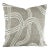 Gray and White Swirl Stroke Woven Pillow Cover For Sale