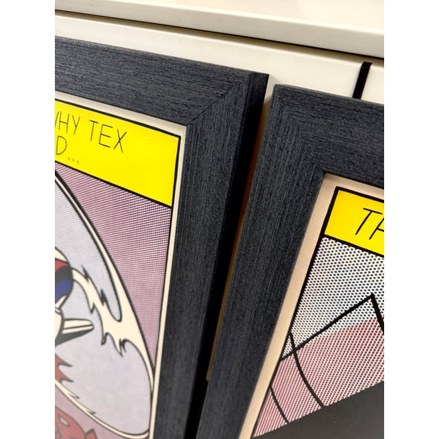 1966 As I Opened Fire Roy Lichtenstein Signed Litho Triptych Stedelijk Museum For Sale - Image 16 of 18