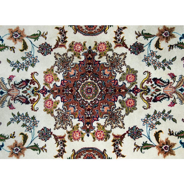 Vintage Persian Tabriz Rug For Sale - Image 12 of 16