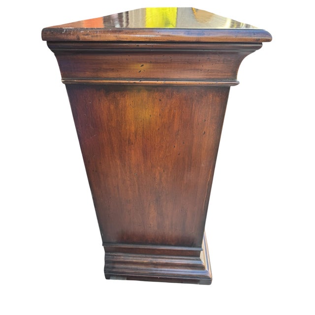 Vintage Mahogany Sideboard With Geometric Inlay For Sale - Image 4 of 17