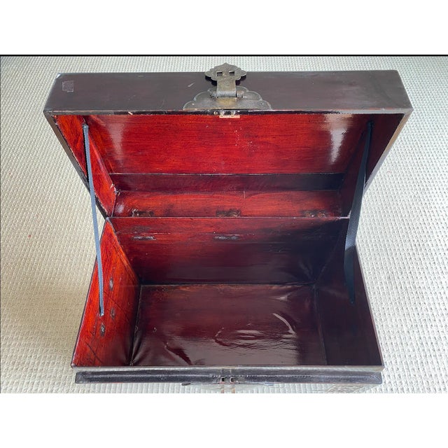 Antique Chinese Scroll Chest (Trunk) For Sale In San Francisco - Image 6 of 11