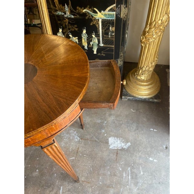 19th C. Italian Walnut Side Table For Sale - Image 4 of 9