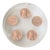 Mid-Century 1970s Penny Lucite Paper Weight For Sale