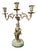 Louis XVi Revival Neoclassical French Bronze Figural Candelabrum on Marble Base, 1920s For Sale