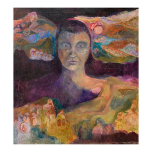 Woman of the Earth - Mid Century Figurative Abstract by Renard