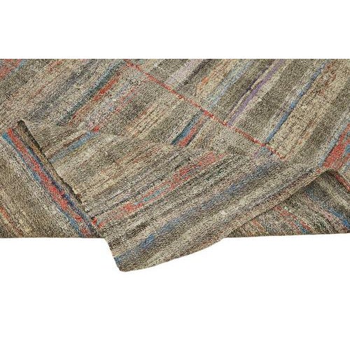 Vintage Turkish Flatweave Kilim Rug For Sale - Image 6 of 7