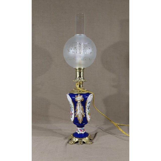 Louis XVI Style Electrified Oil Lamp For Sale - Image 17 of 18