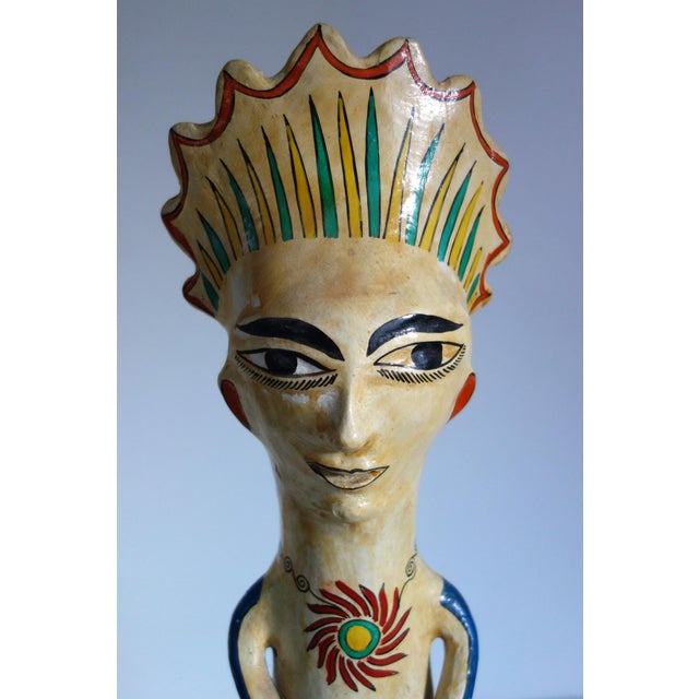Large Traditional Tonala Ceramic Sculpture, Mexico, 1800s For Sale - Image 11 of 15