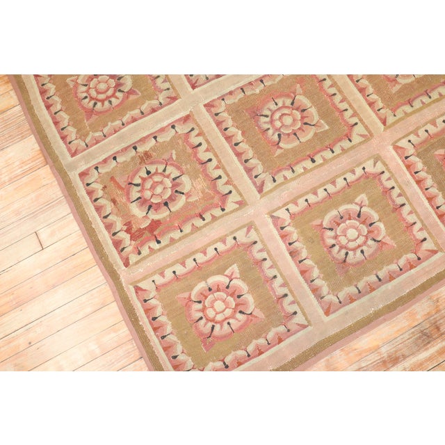 19th Century 18th Century Zabihi Collection French Aubusson - 5'6" x 7'4" For Sale - Image 12 of 12
