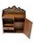 Aesthetic Movement Wall Cabinet with Hand-Painted Floral in Walnut, 1890s For Sale - Image 4 of 14