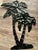 Vintage Late 20th Century Tropical/ Coastal Metal Palm Tree Wall Art Sculpture For Sale - Image 4 of 5