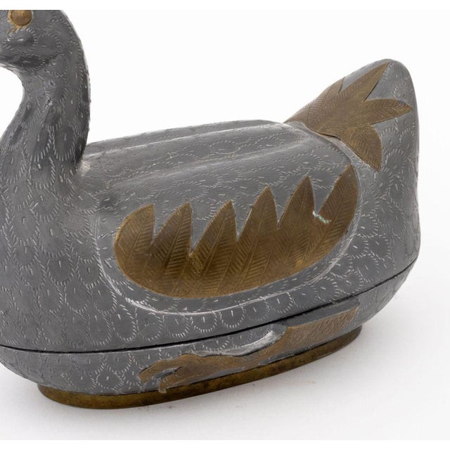 Mid 20th Century Chinese Duck Form Covered Boxes, 4 For Sale - Image 5 of 14