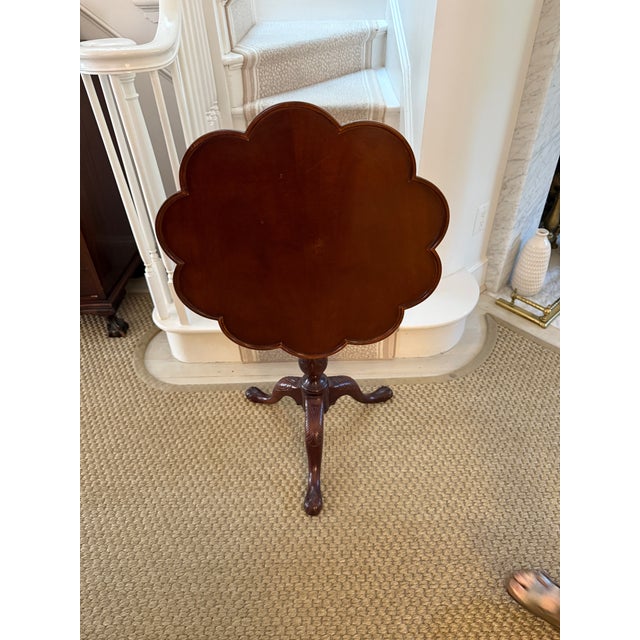 Baker Furniture Company Baker Tilt Top Pie Crust Table For Sale - Image 4 of 7