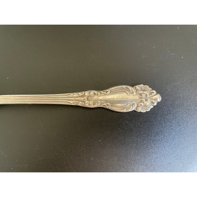 1900 - 1909 2 Antique 1901 the Brown Palace Hotel Reed & Barton Tiger Lily Advertising Spoons For Sale - Image 5 of 9