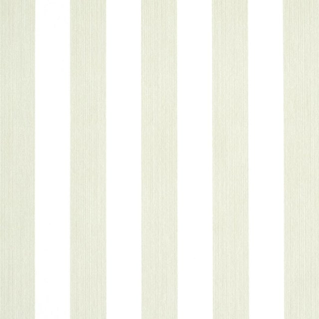 Schumacher Edwin Stripe Medium Wallpaper in Naturelle For Sale