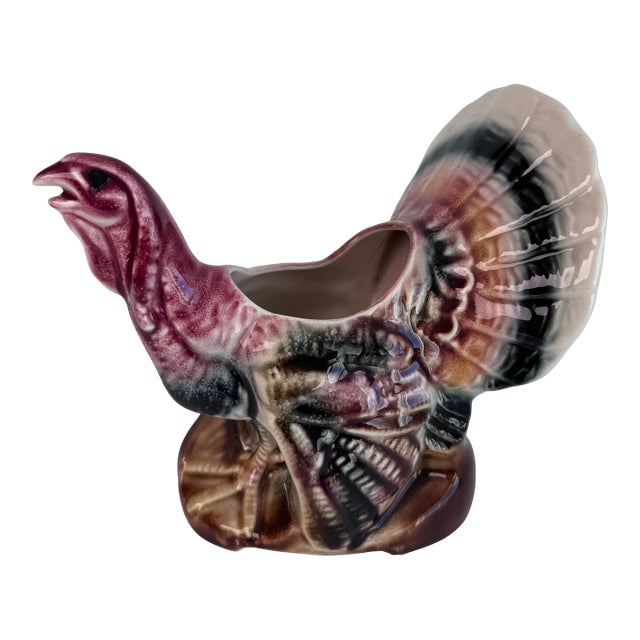 Vintage Turkey Planter Pot For Sale