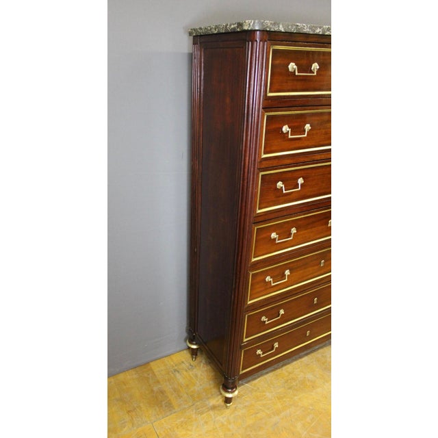 Louis XVI Style Mahogany Chest of Drawers, 18th Century For Sale - Image 5 of 17