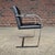 Animal Skin Set of 8 Gordon International Ludwig Mies Van Der Rohe Style Armchairs Black Leather For Sale - Image 7 of 12