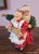 1990s Great Resin Holiday Christmas Statue Santa and Mrs. Claus ~ Santa Steals a Kiss & a Cookie For Sale - Image 5 of 8