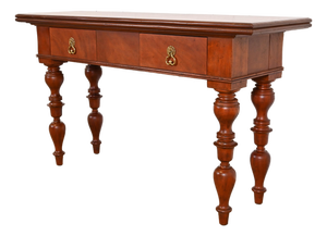 Baker Furniture Colonial West Indies Carved Mahogany Console Table