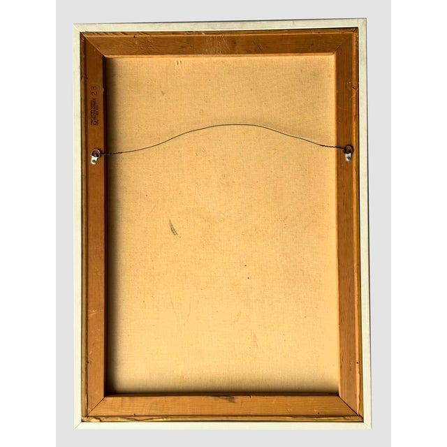 Eugene Hawkins 1964 Surrealist Oil on Canvas Painting For Sale - Image 9 of 12