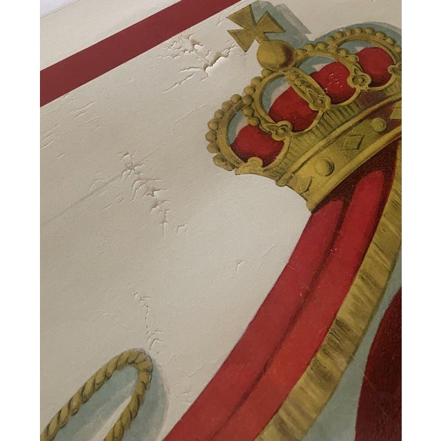 Red Rare Antique C1910 Queen Quality Shoes Boston Company Advertising Poster For Sale - Image 8 of 9