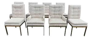 Late 20th Century Milo Baughman for Design Institute America Dining Chairs - Set of 8