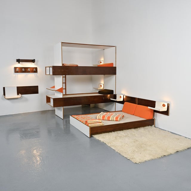 Bed and Headboard by Pierre Guariche, 1968 For Sale - Image 12 of 18