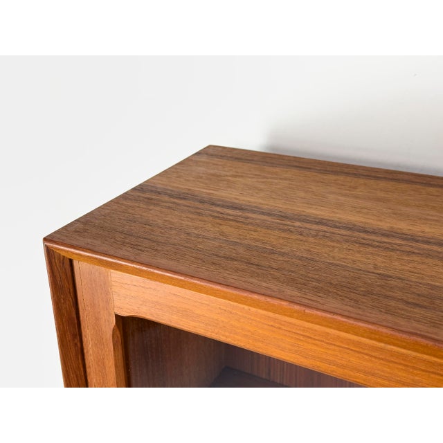 Wood Teak Highboard with Glass Doors from Brouer Møbelfabrik, 1960s For Sale - Image 7 of 18