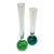 Mid-Century Italian Boho Chic Hollywood Regency Controlled Bubble Bud Vases - Set of 2 For Sale