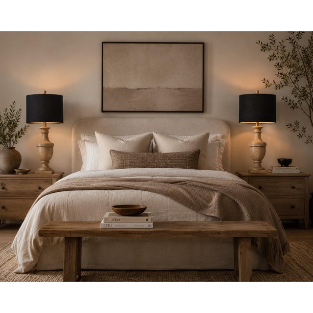 Contemporary Late 20th Century Belgian Modern French Provincial Turned Urn Table Lamps With Black Linen Drum Shades - a Pair For Sale - Image 3 of 5
