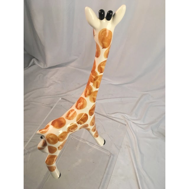 Hollywood Regency 1980s Vintage Giraffe Figurine For Sale - Image 3 of 7