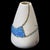 Kintsugi White Vase with Blue Glass Bubbles by Myriam Gref For Sale - Image 4 of 5