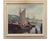 A striking harbor scene by listed New Jersey born artist, Edward Garbely (1908-1999); circa 1950. Signed "E. Garbely in...