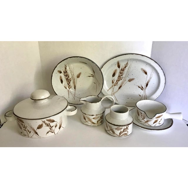 Linen 1960's Midwinter Stonehenge English Pottery Serving Set - 7 Pieces For Sale - Image 8 of 8