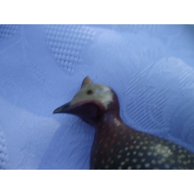 Antique Wooden Guinea Fowls, 1890s, Set of 2 For Sale - Image 9 of 15