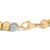 Contemporary Gold Vermeil 1/5 Cttw Diamond Bold Dome Bead Link Bracelet For Sale - Image 3 of 4
