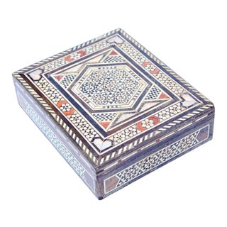 1980s Syrian Mosaic Box For Sale