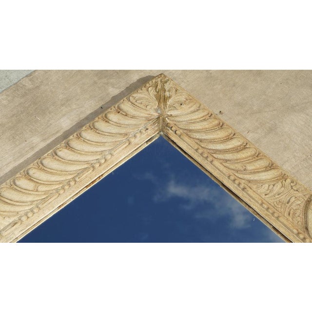 Early 19th Century Antique Wall Mirror in Hand Carved Oak Frame, 1800 For Sale - Image 5 of 18