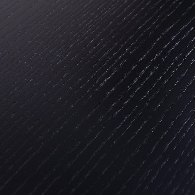 Italian ‘Valmarana’ Ebonized Wood Dining Table Attributed to Carlo Scarpa, 1971 For Sale - Image 10 of 11